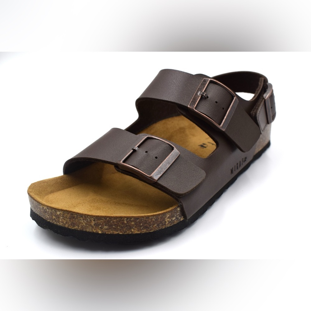 2270 Men Sandals Adjustable Strap Brown Summer Sandals